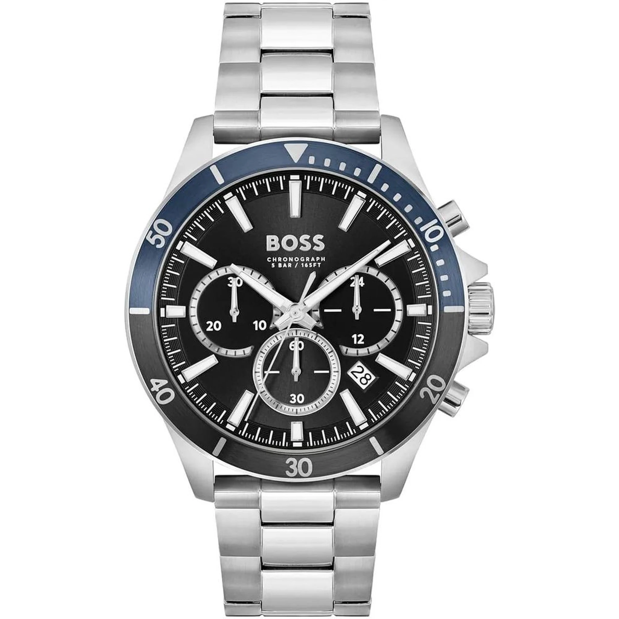 Gray Stainless Steel Dress Watch