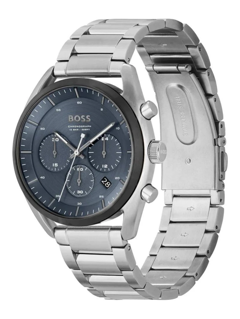 Gray Stainless Steel Dress Watch