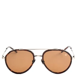 Brown Stainless Steel Sunglasses