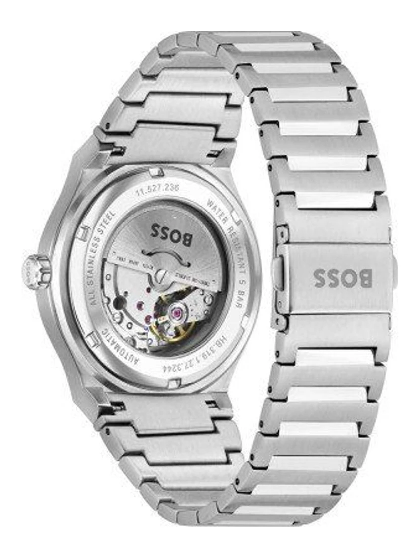 Gray Stainless Steel Dress Watch