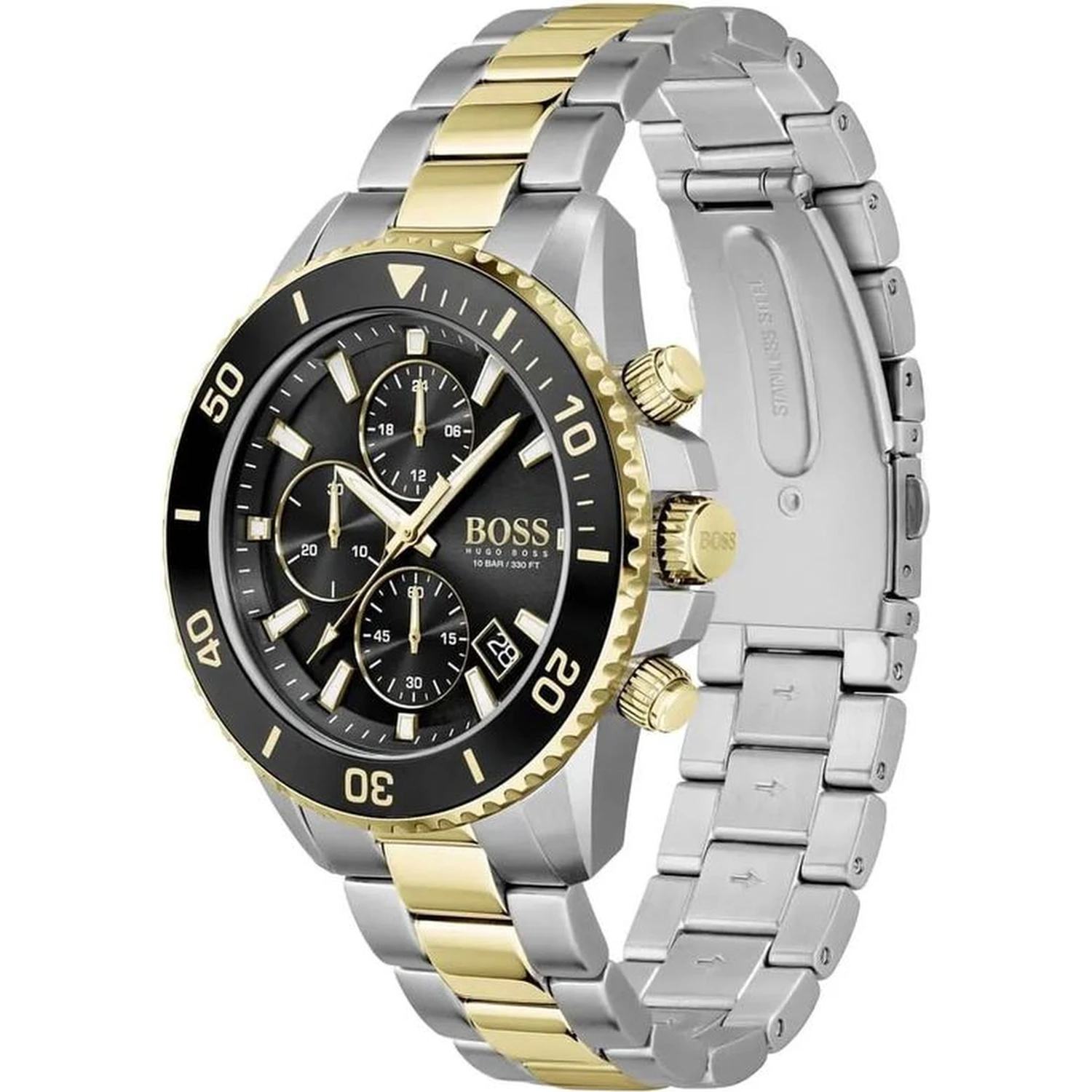 Gray Stainless Steel Dress Watch
