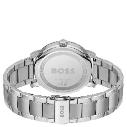 Gray Stainless Steel Dress Watch