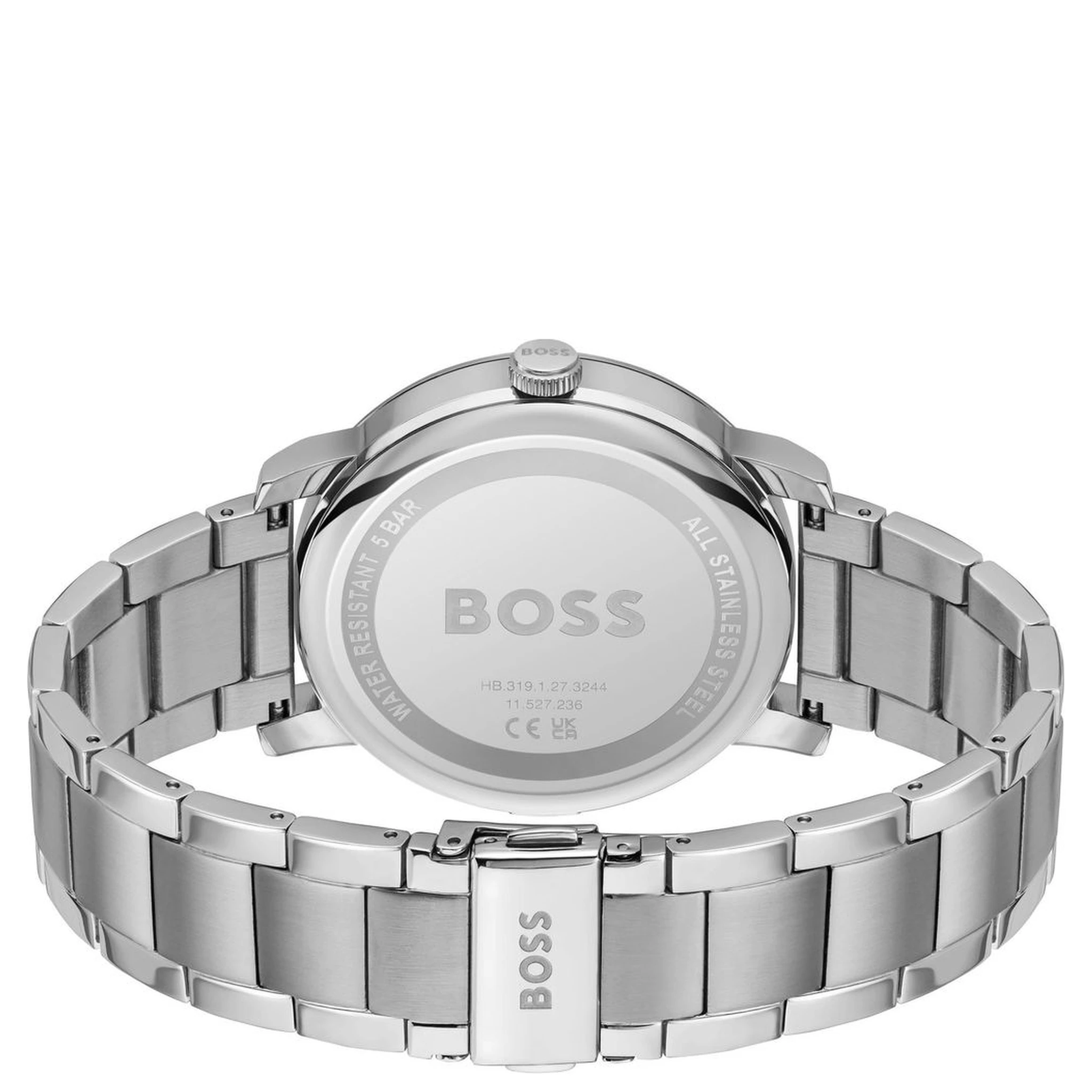 Gray Stainless Steel Dress Watch