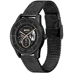 Black Stainless Steel Dress Watch