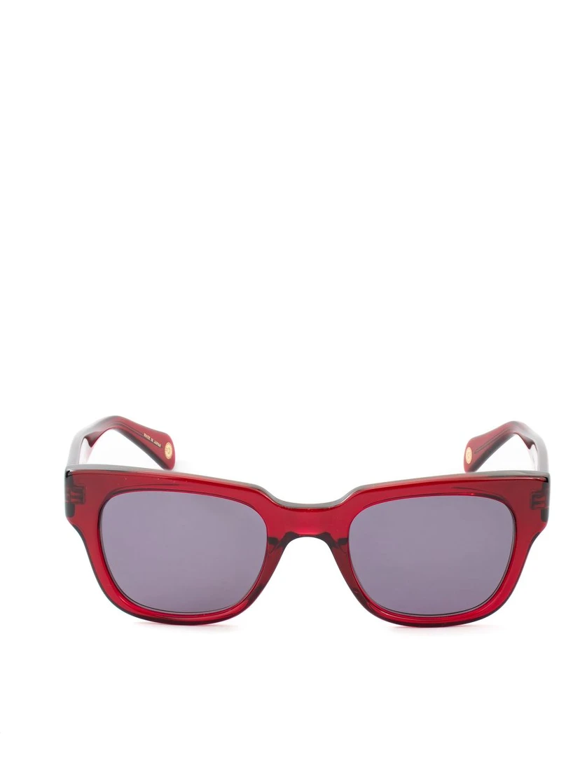 Red Acetate Sunglasses