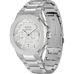 Gray Stainless Steel Dress Watch