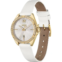 White Stainless Steel Dress Watch