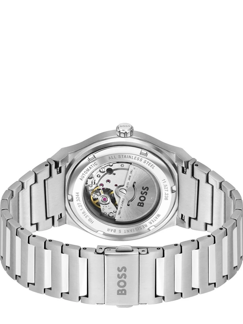 Gray Stainless Steel Dress Watch