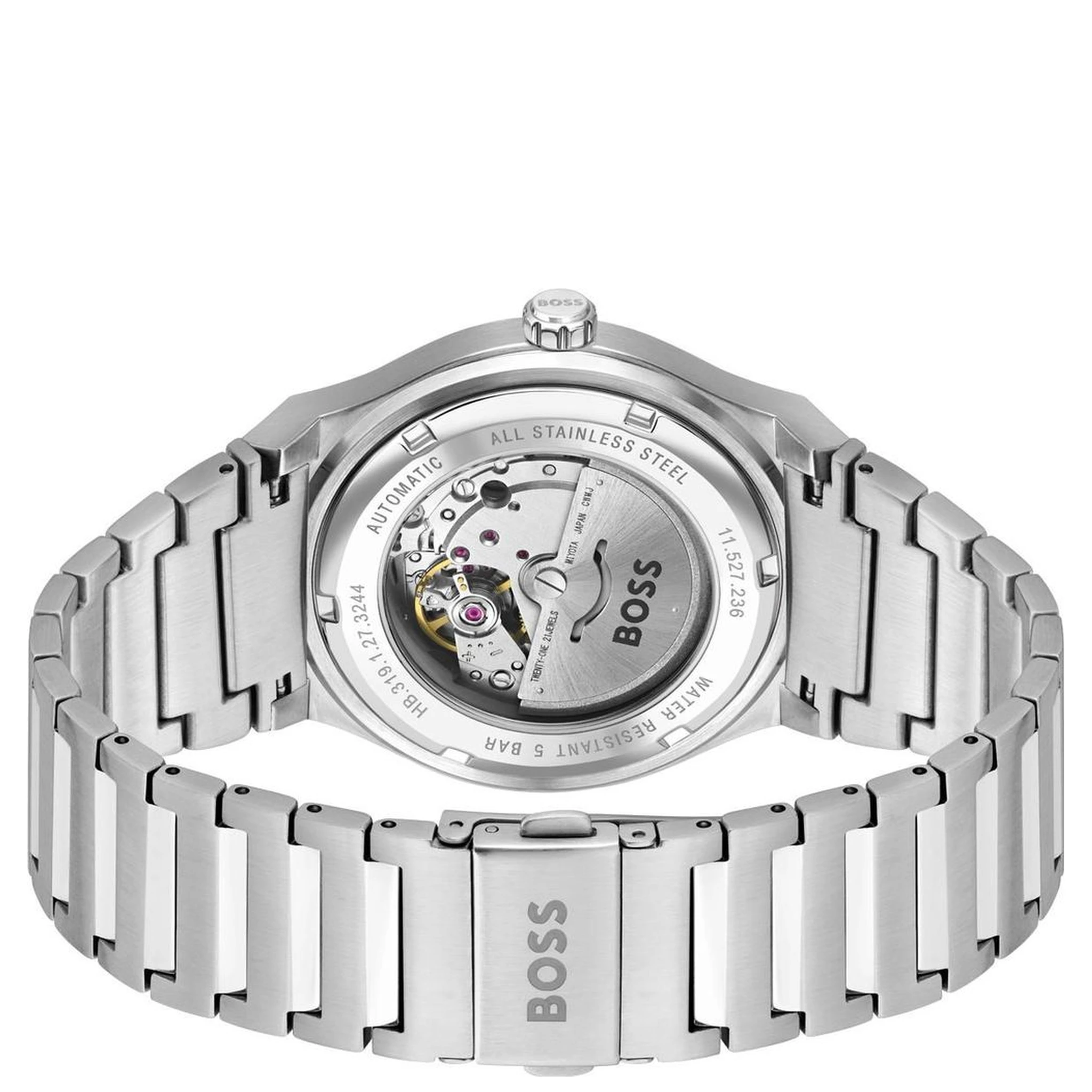 Gray Stainless Steel Dress Watch