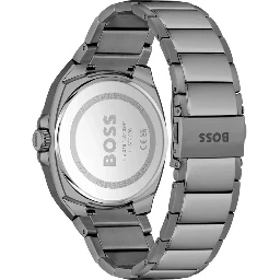Gray Stainless Steel Dress Watch