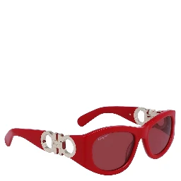 Red Acetate Sunglasses