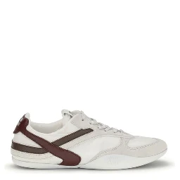White Calf Leather Bos Taurus Athletic Sneakers