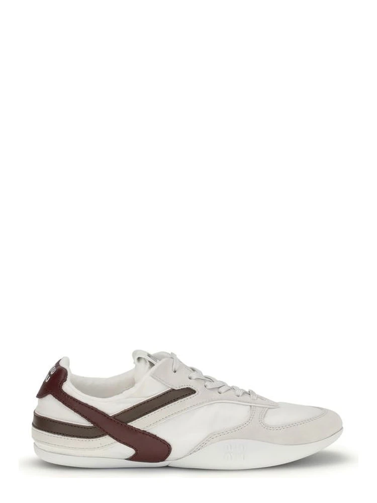 White Calf Leather Bos Taurus Athletic Sneakers