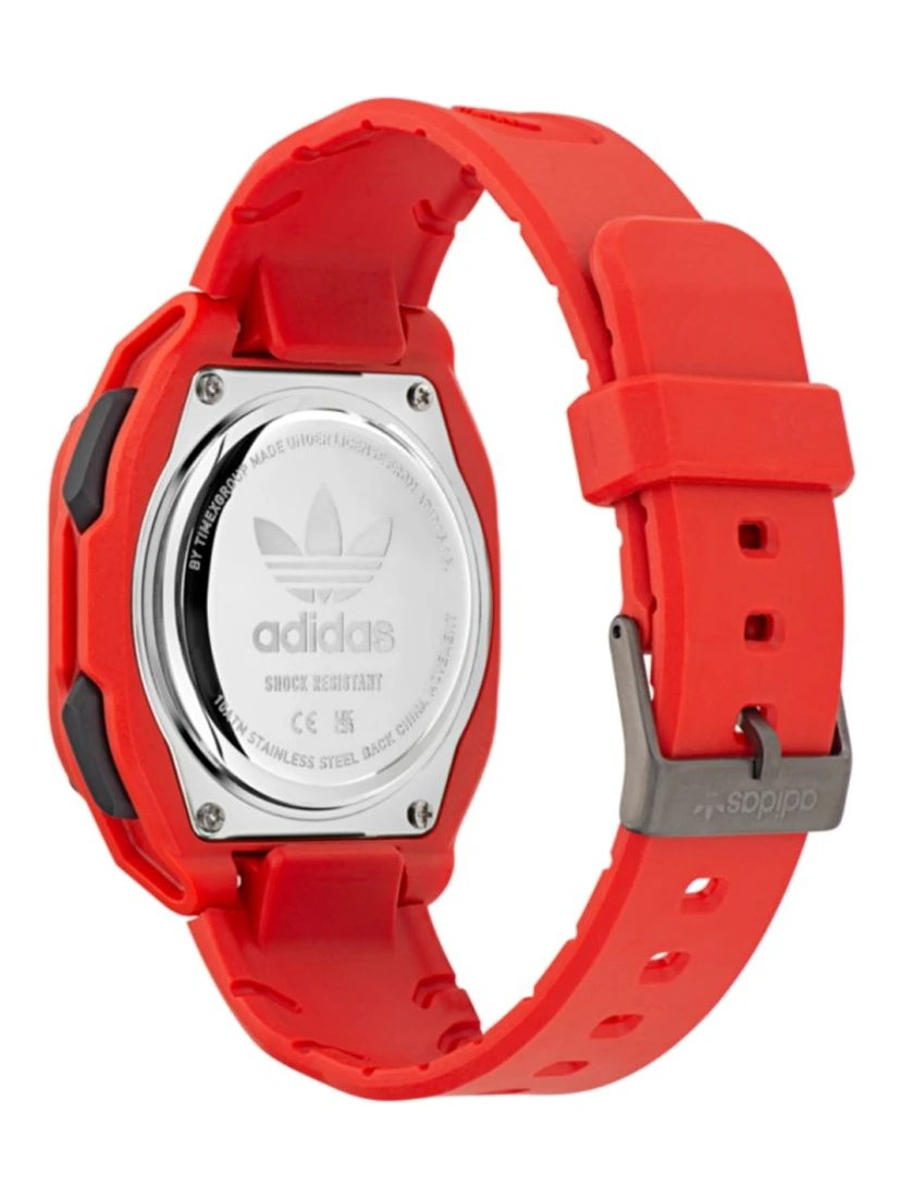 Red Rubber Digital Watch
