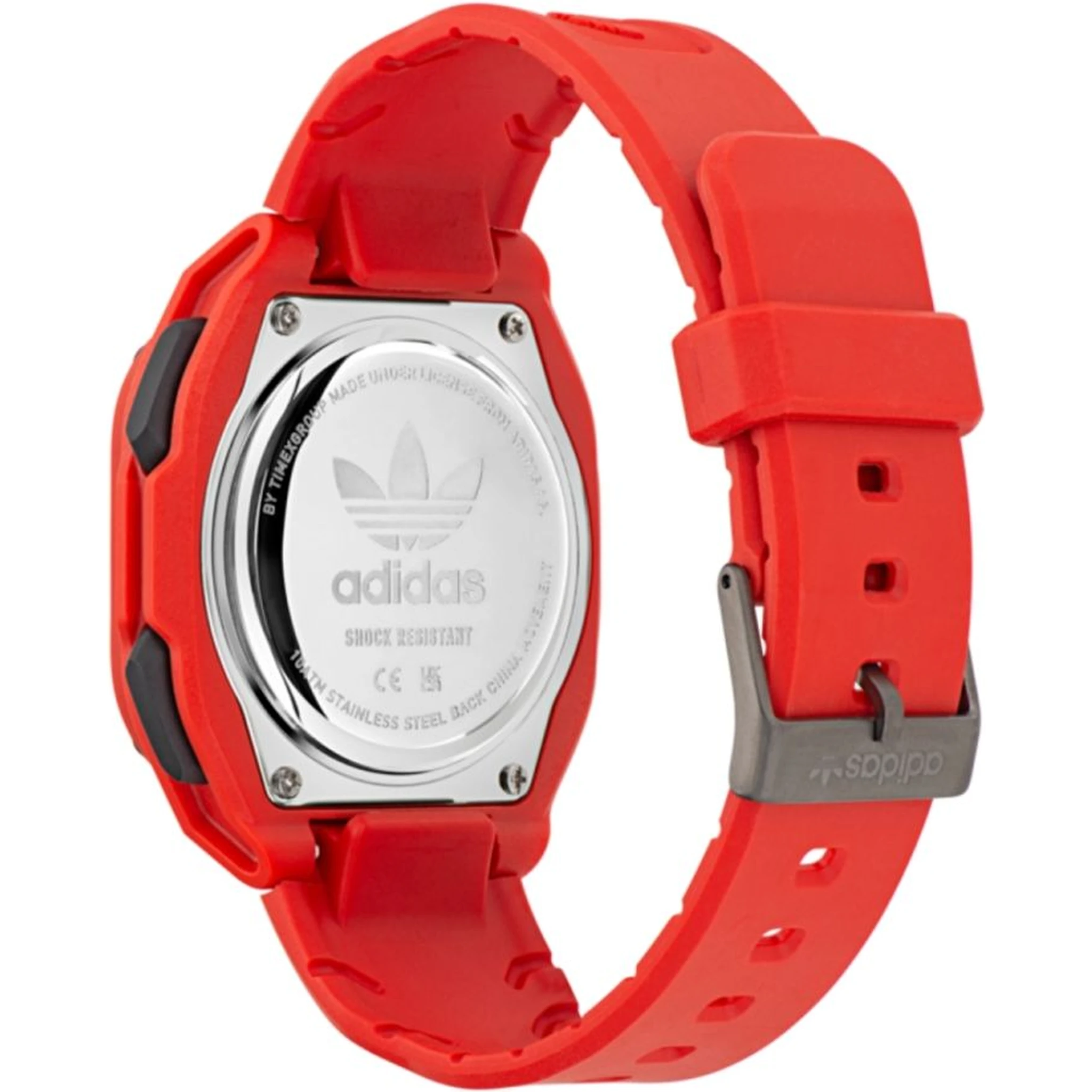 Red Rubber Digital Watch