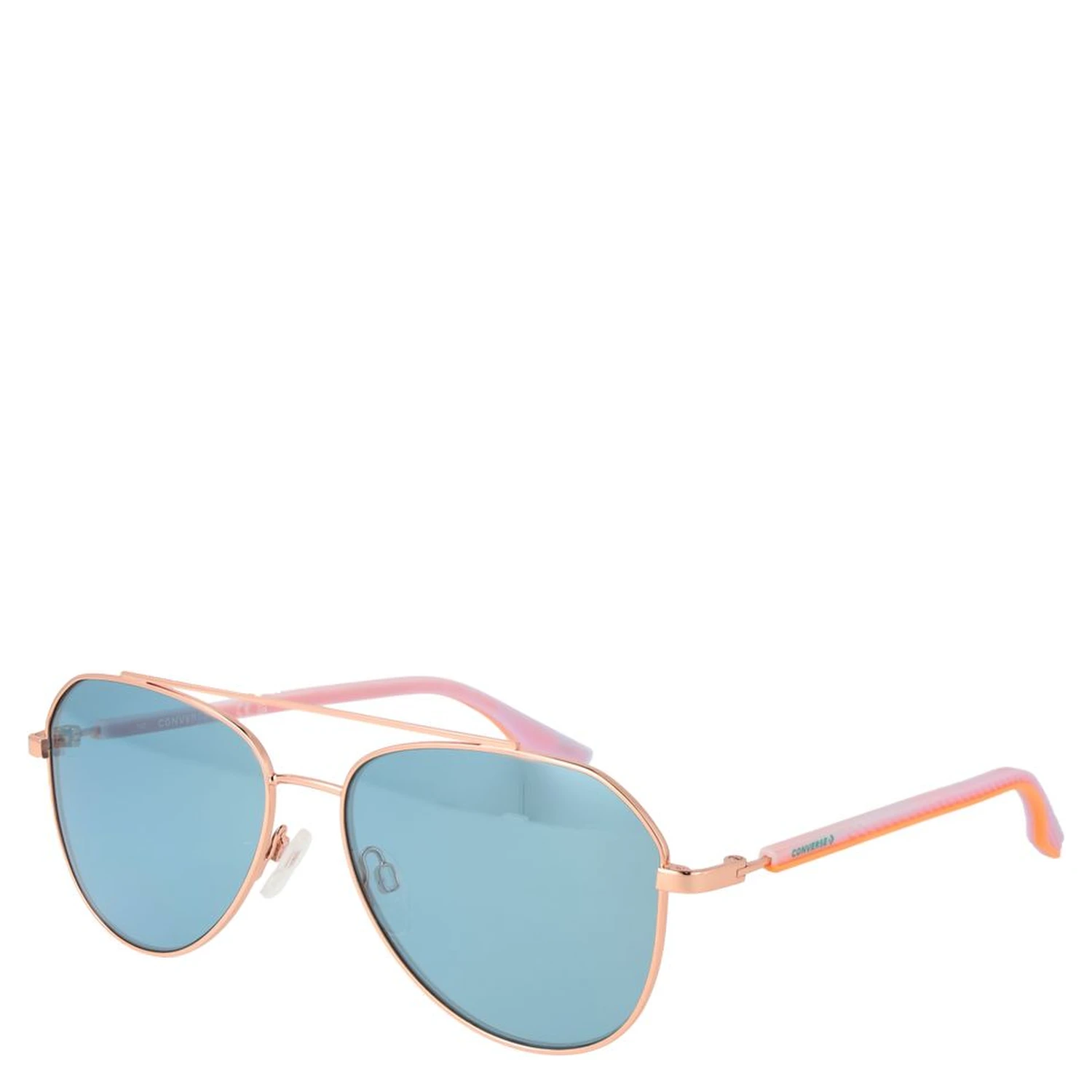 Rose Gold Rubber Sunglasses