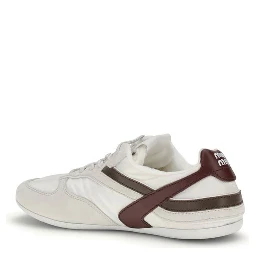White Calf Leather Bos Taurus Athletic Sneakers