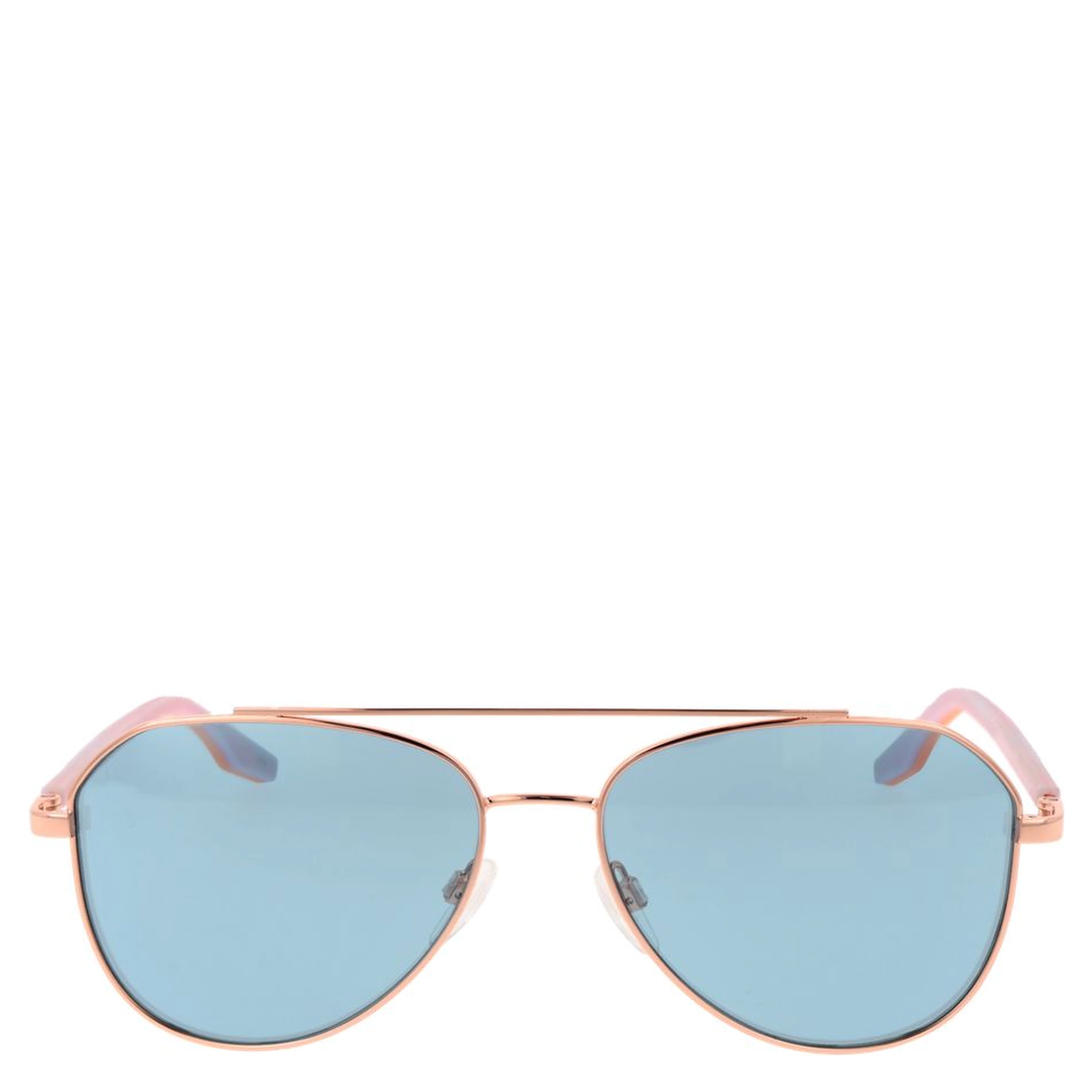 Rose Gold Rubber Sunglasses