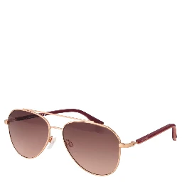 Rose Gold Rubber Sunglasses