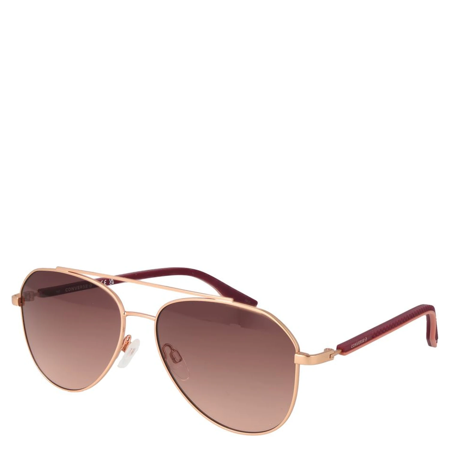Rose Gold Rubber Sunglasses