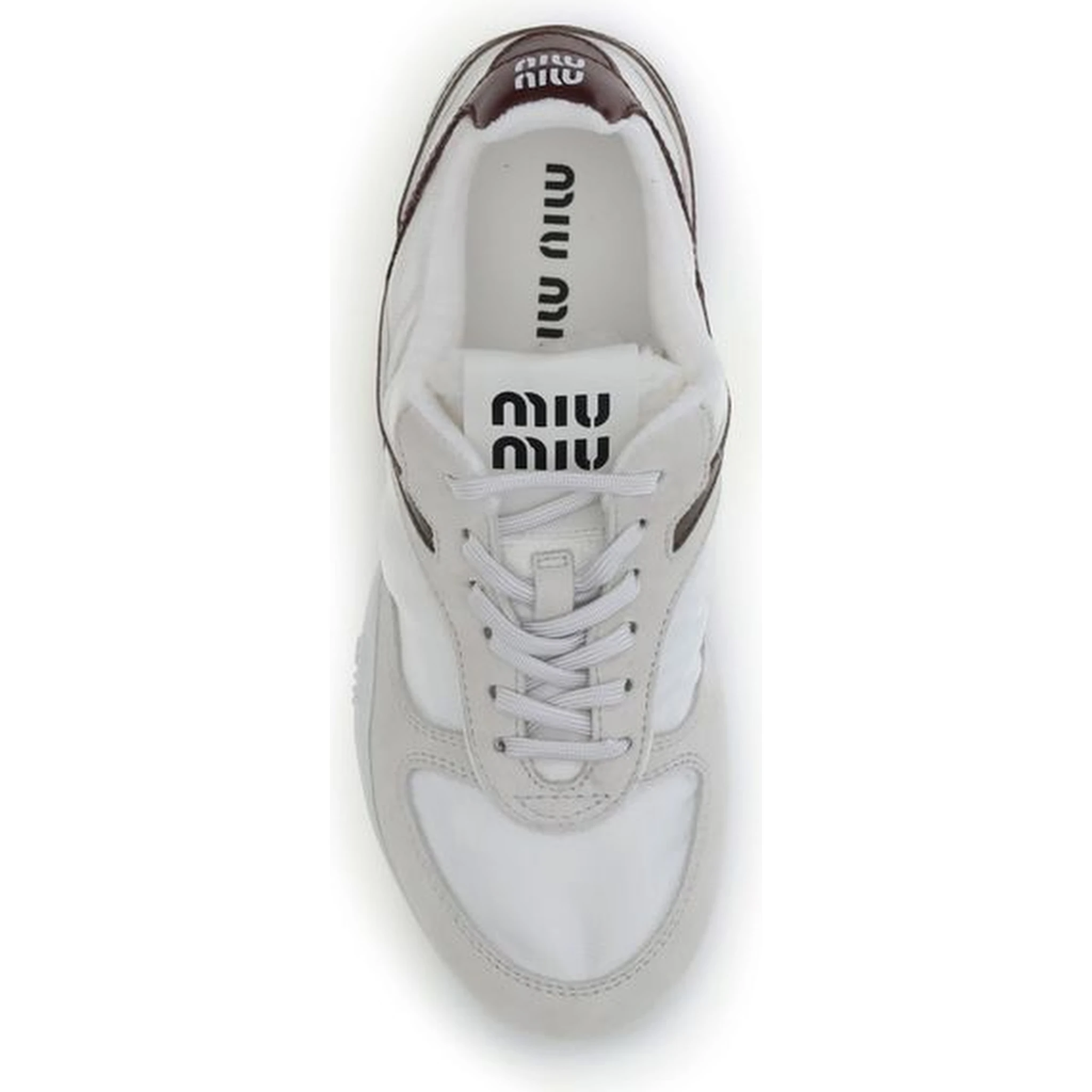 White Calf Leather Bos Taurus Athletic Sneakers