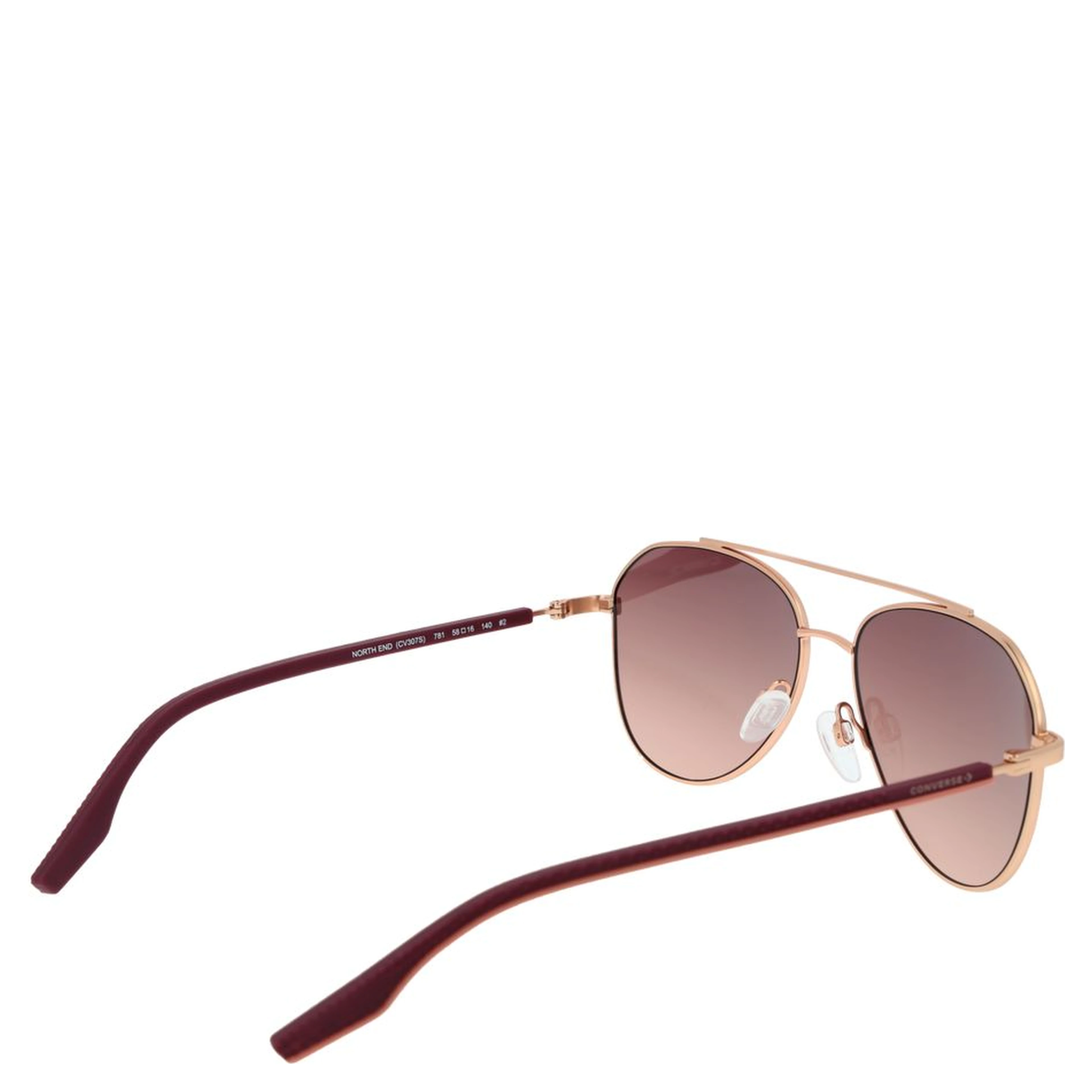 Rose Gold Rubber Sunglasses