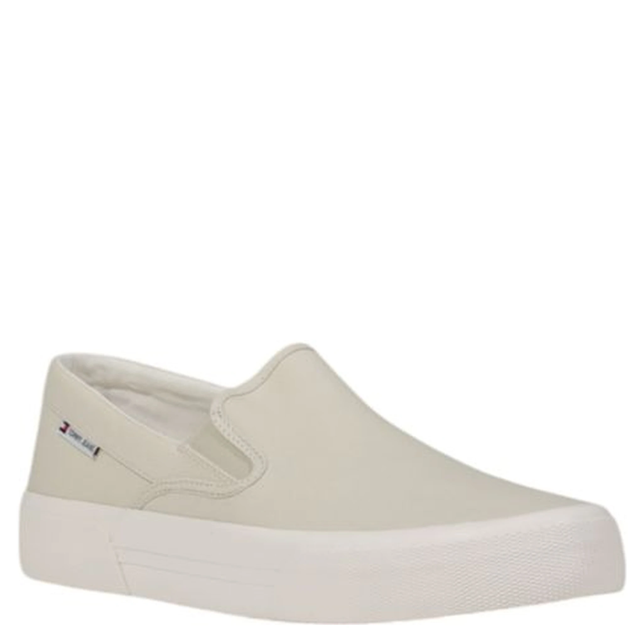 Beige Recycled Cotton Slip-On Loafers