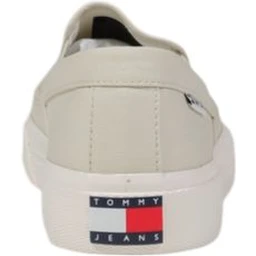 Beige Recycled Cotton Slip-On Loafers