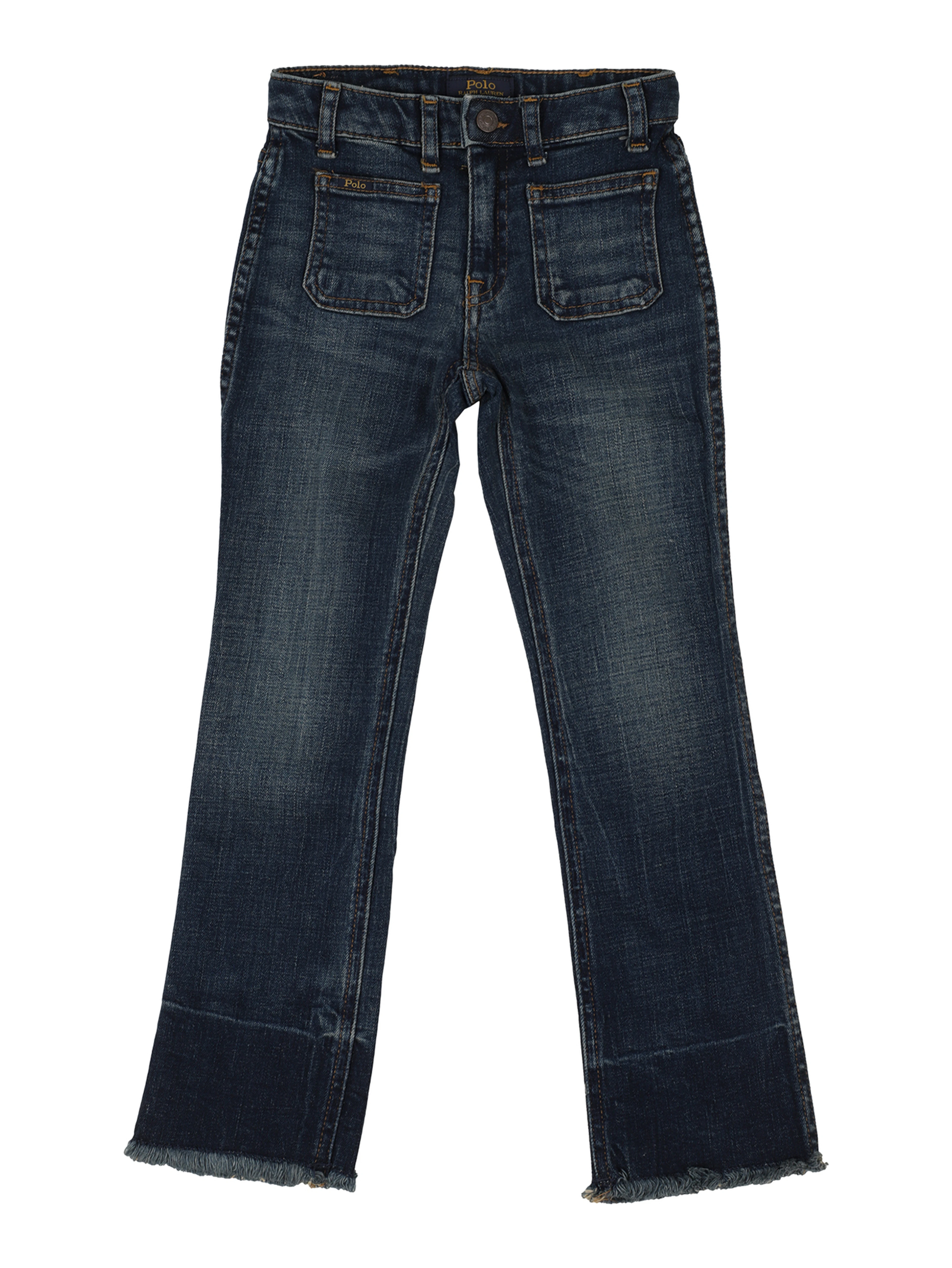 Slim-cut flared denim jeans