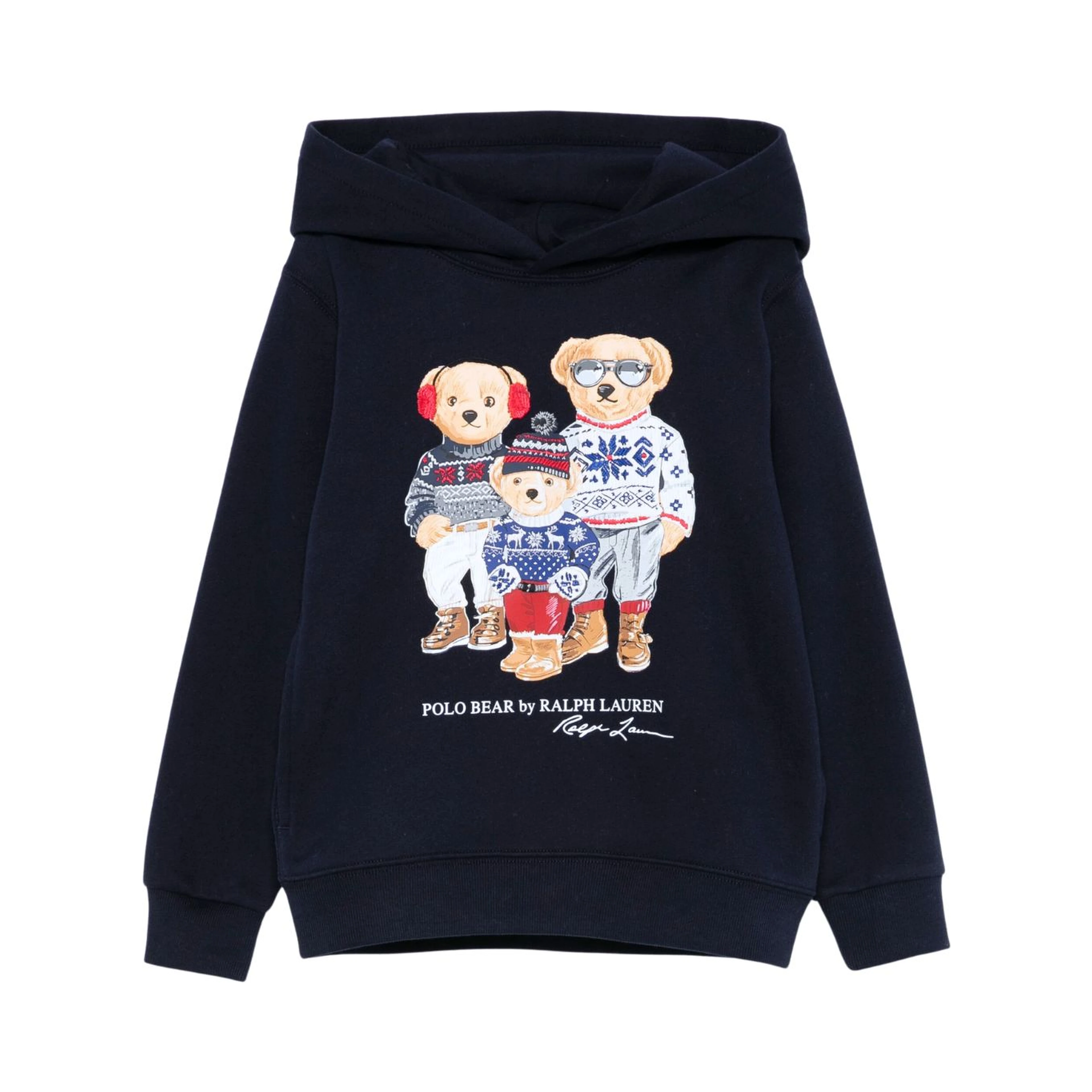 Polo Bear Family fleece hoodie