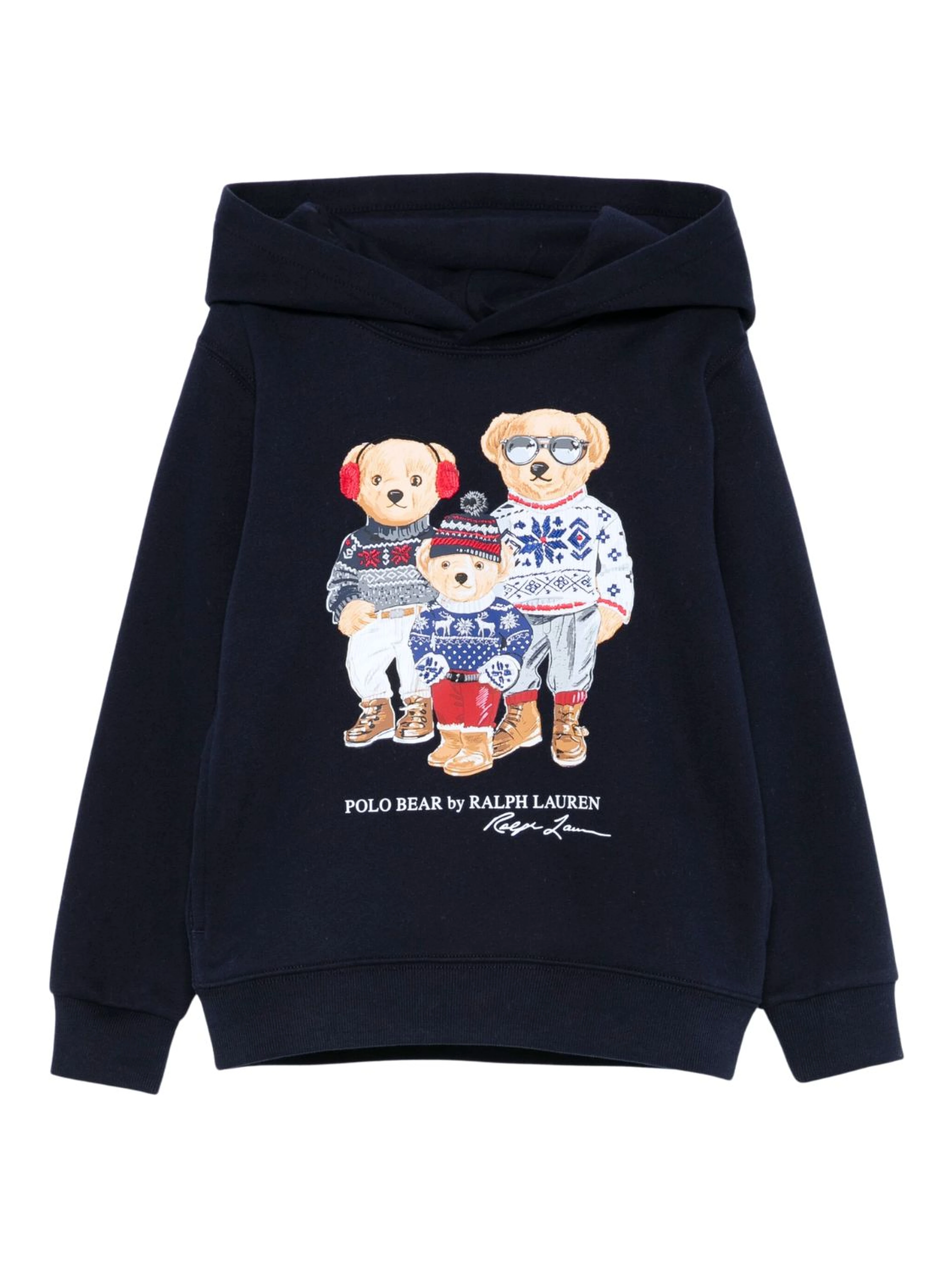 Polo Bear Family fleece hoodie