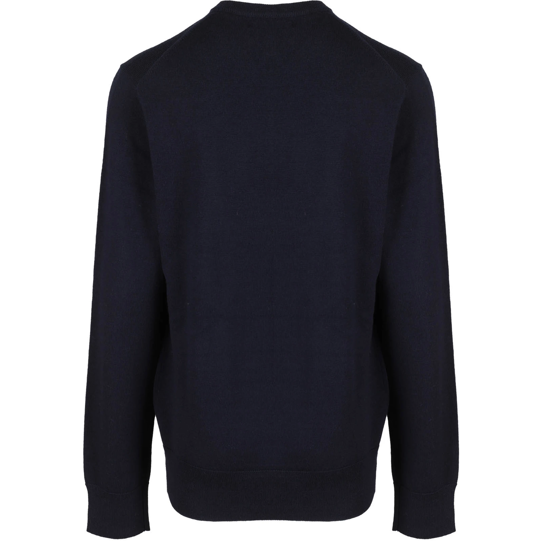 Navy blue cotton crewneck jumper