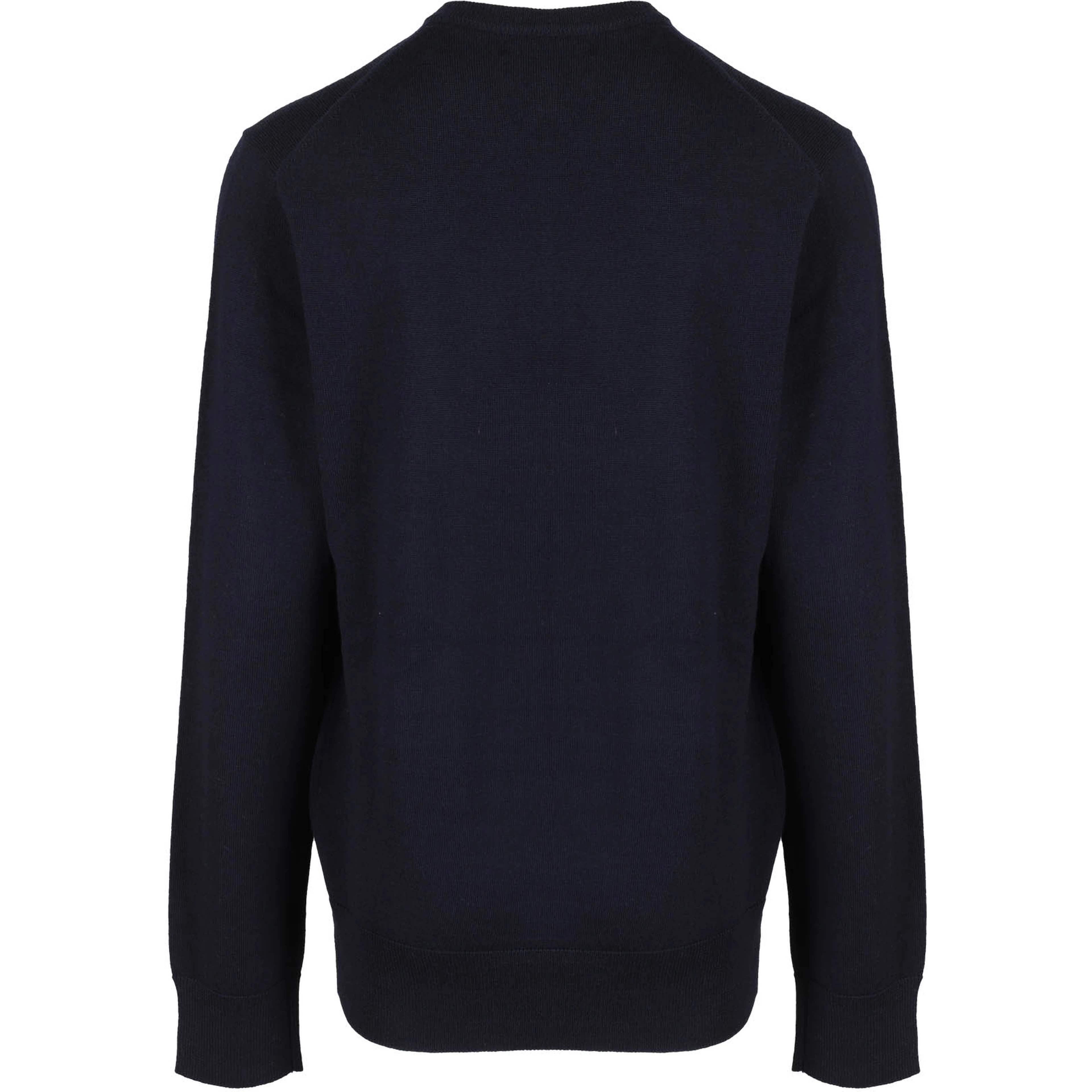 Navy blue cotton crewneck jumper