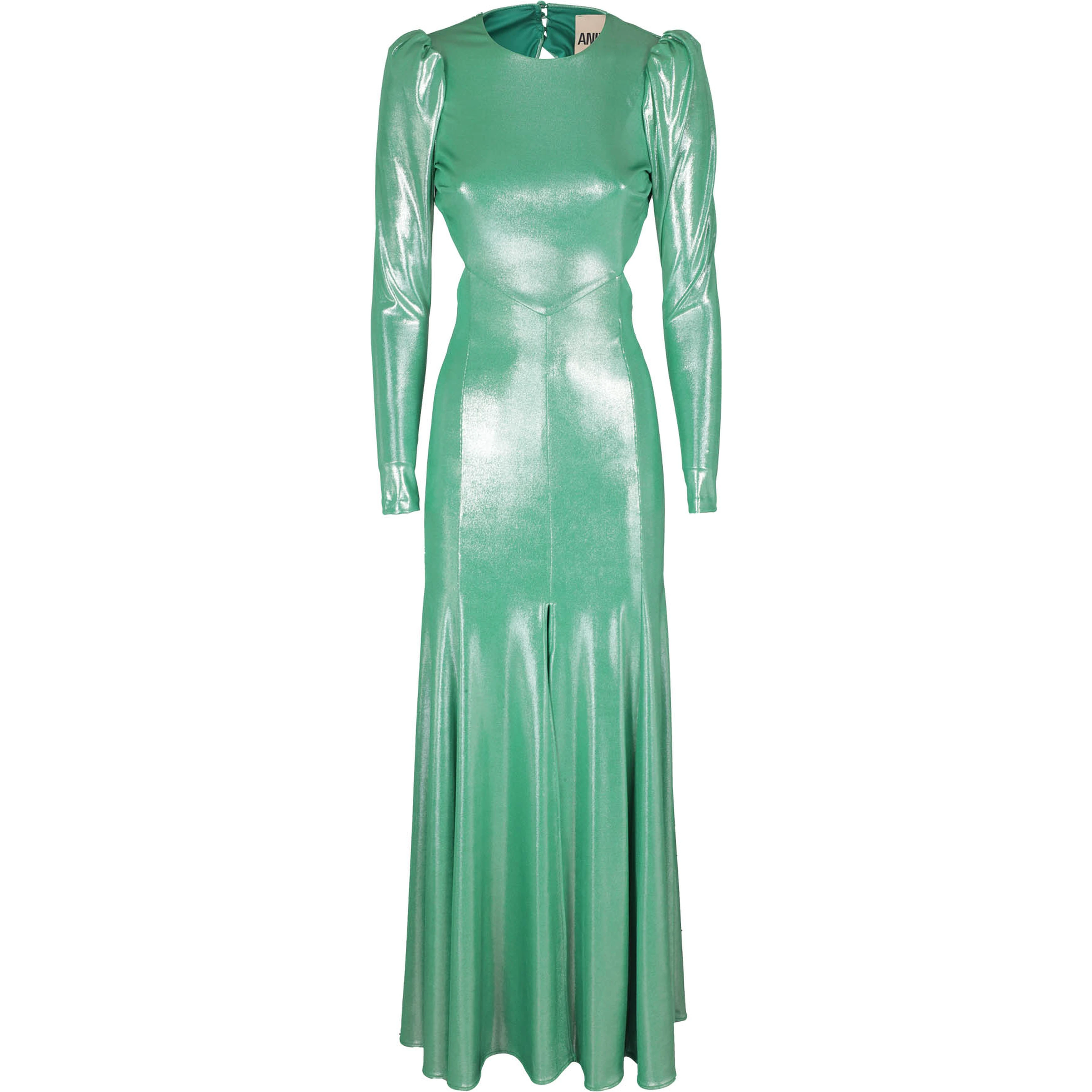Puff sleeve maxi dress