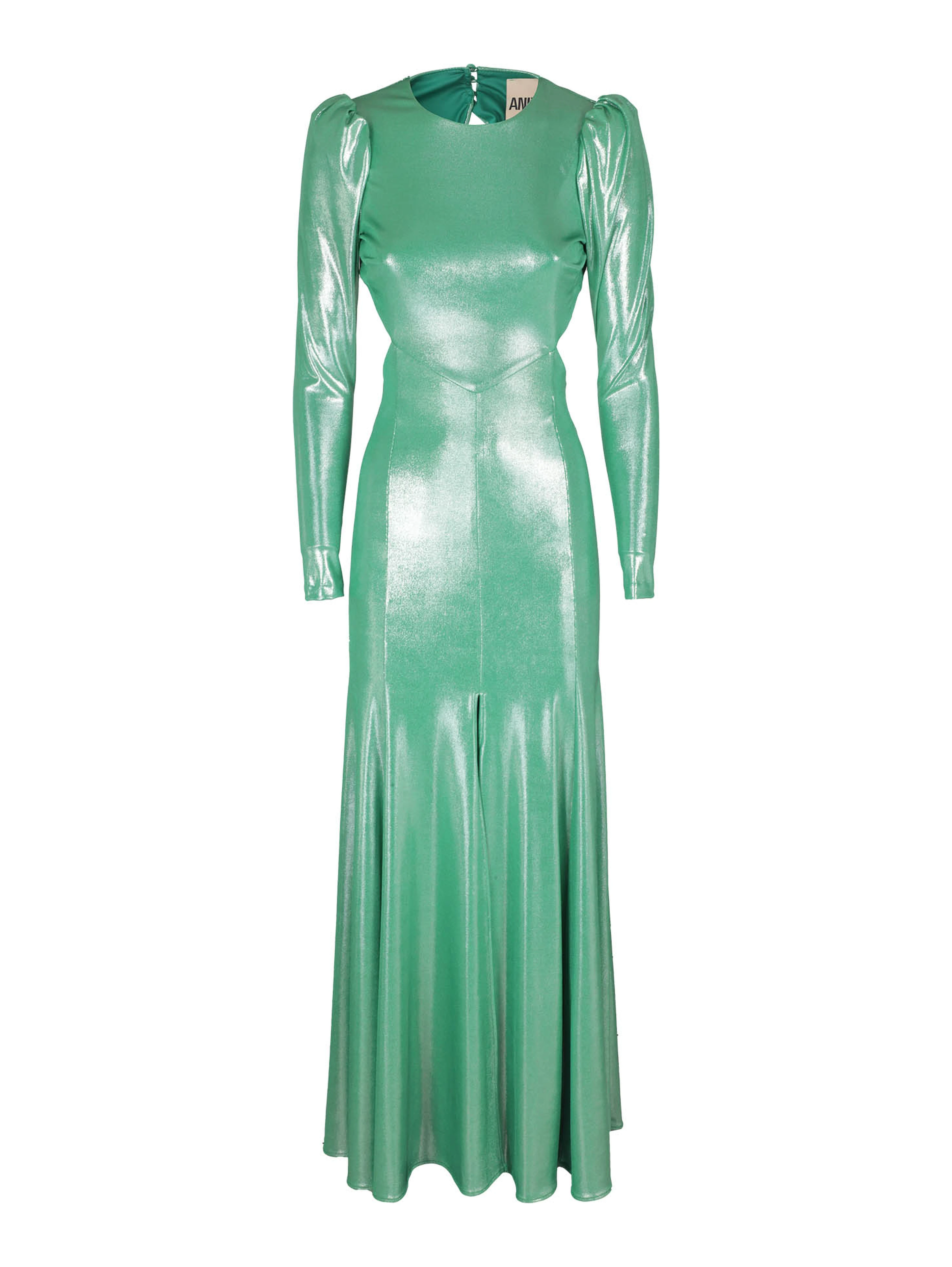 Puff sleeve maxi dress
