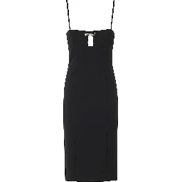 فستان ميدي مزين بفيونكة