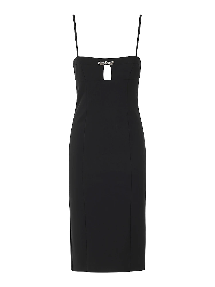 Bow-embellished midi dress