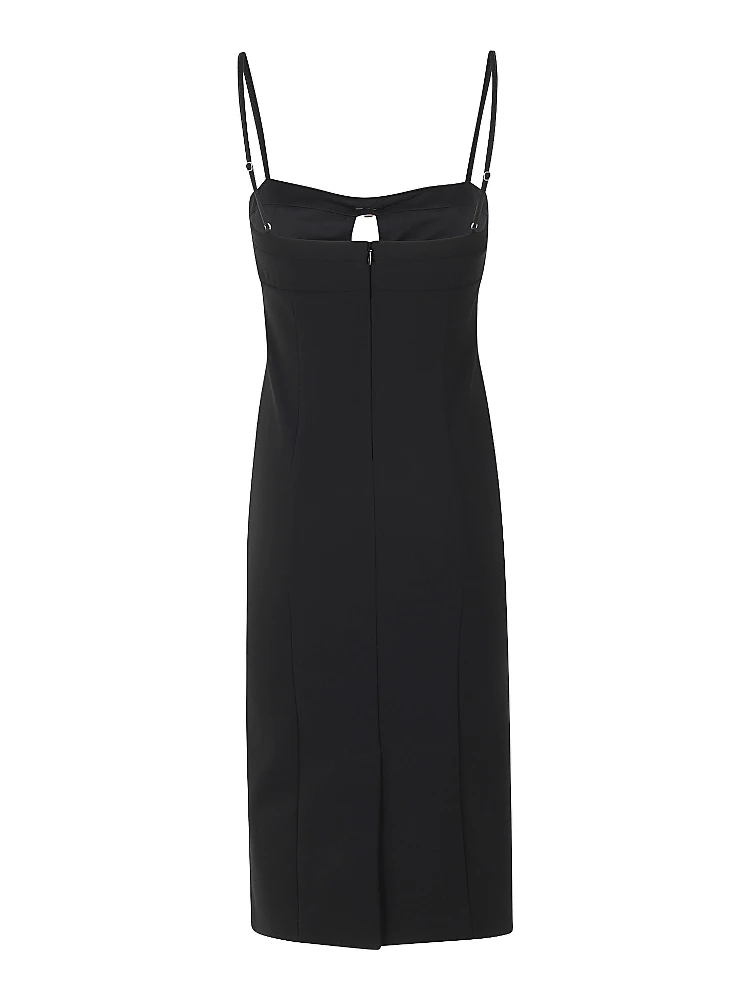 Bow-embellished midi dress alternative