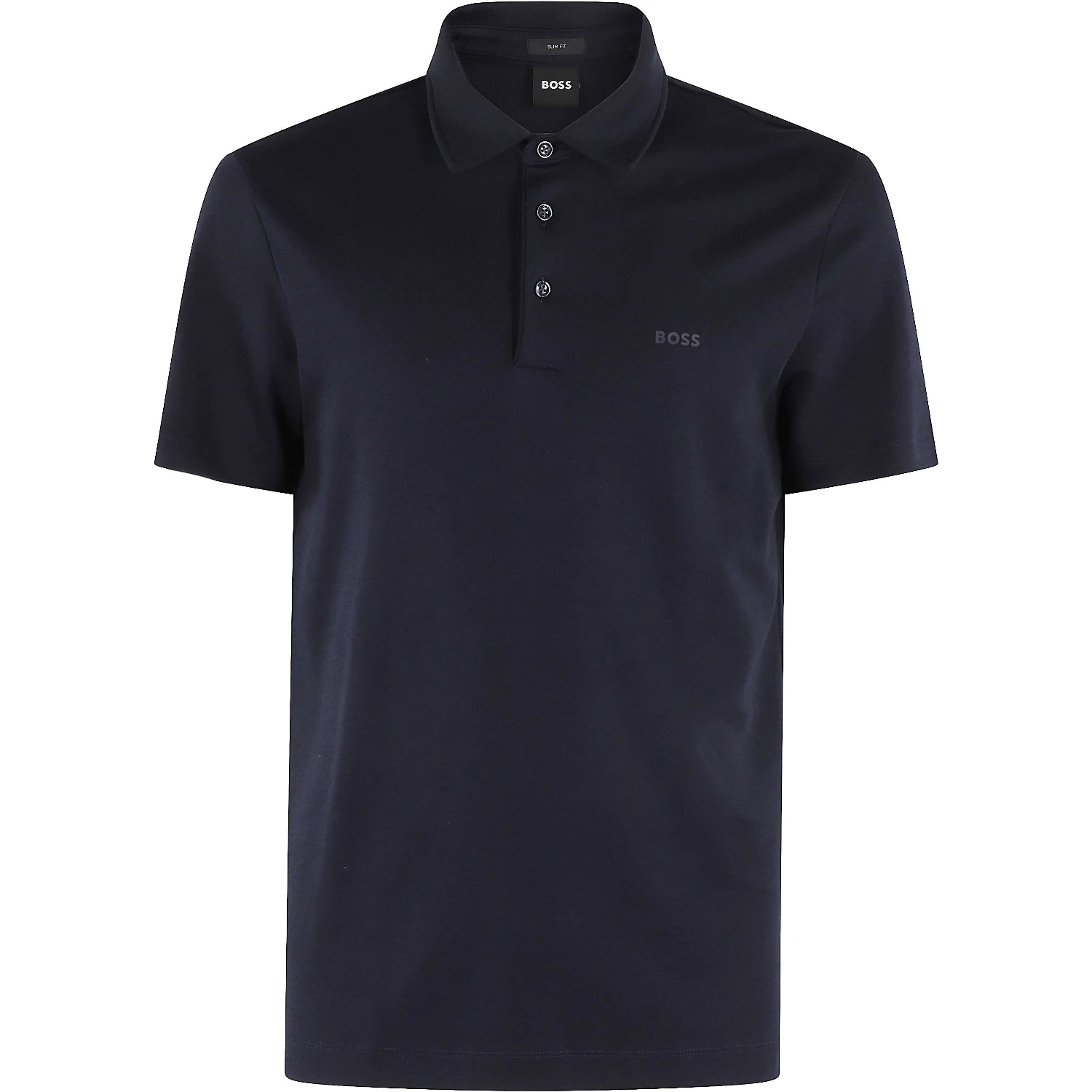 Textured-knit polo shirt