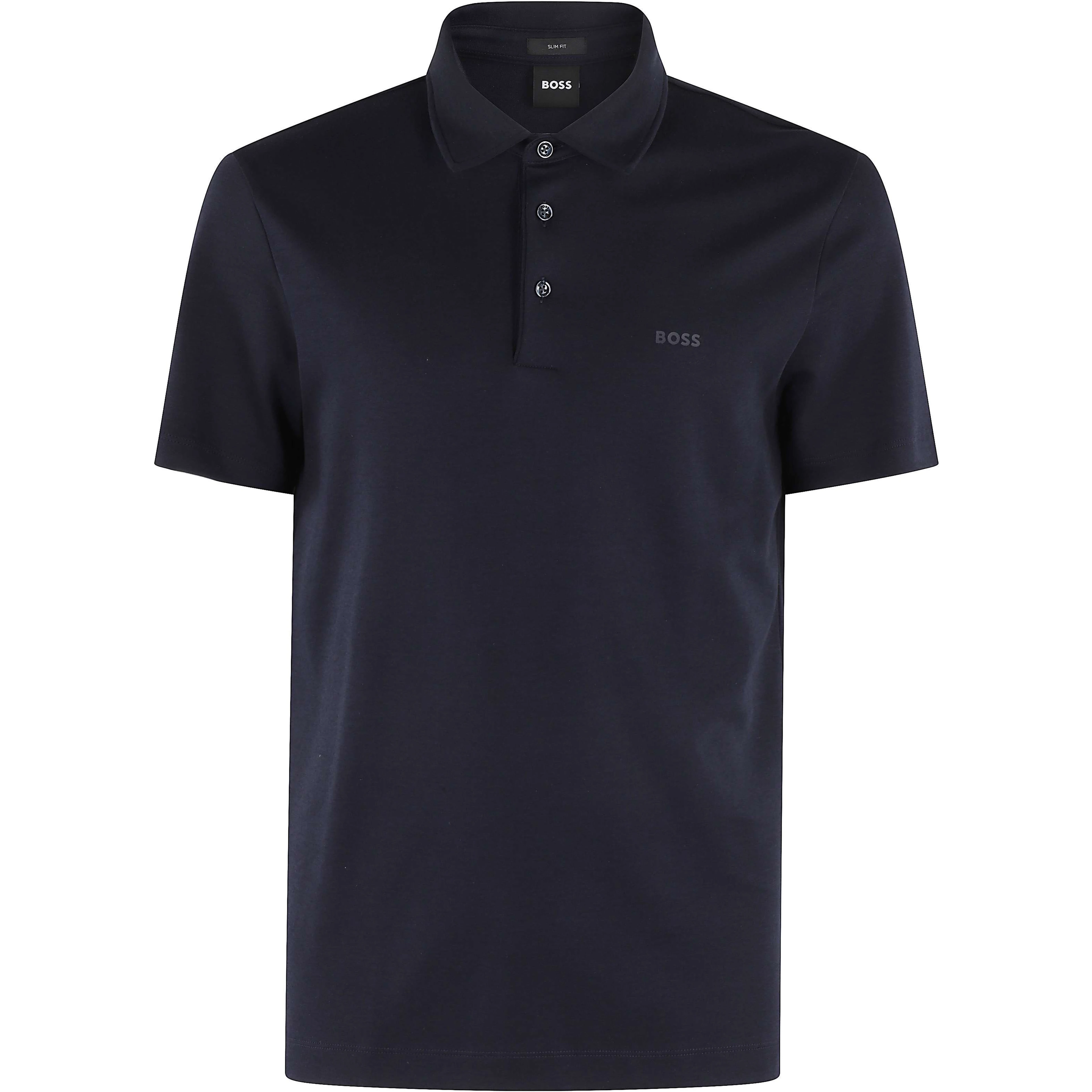 Textured-knit polo shirt