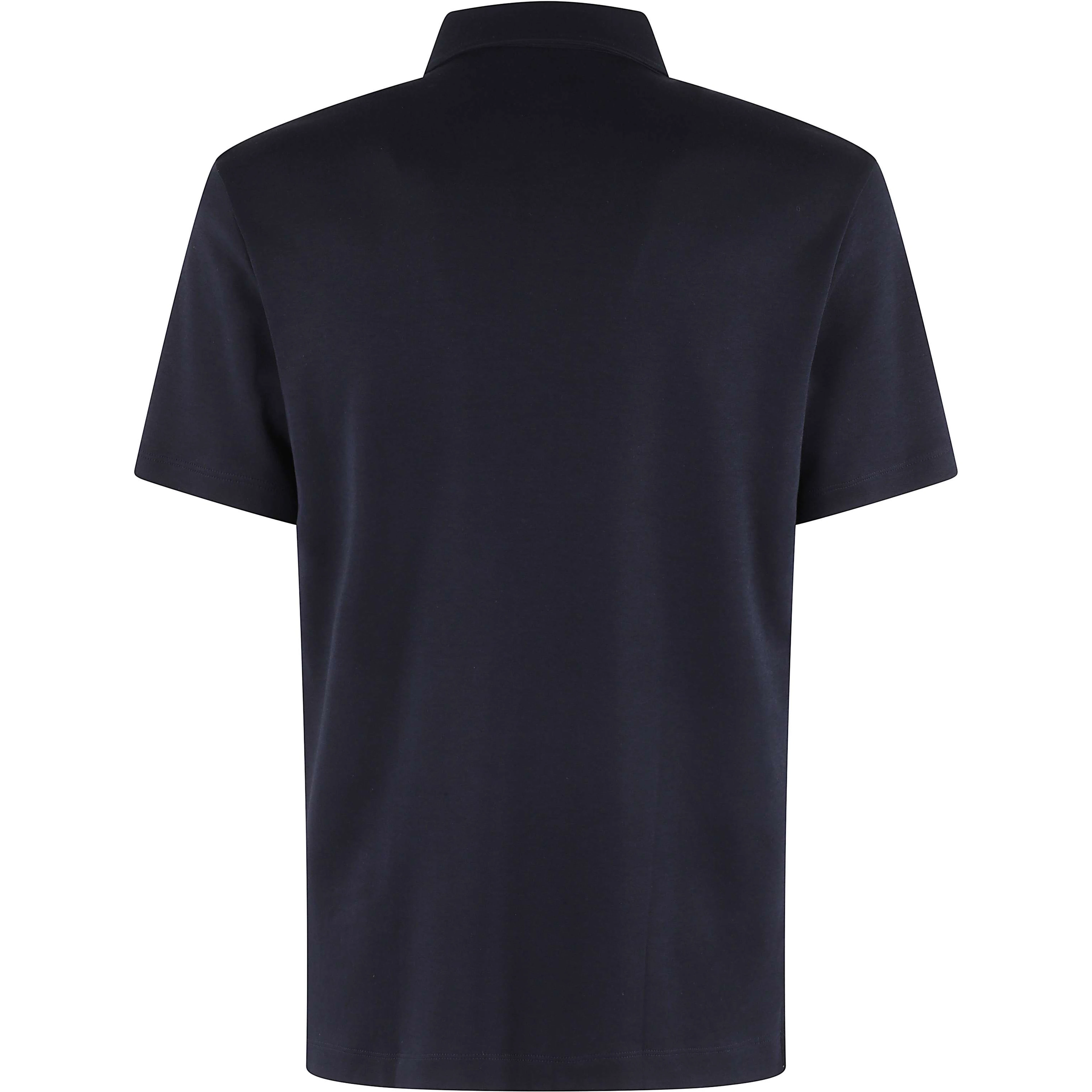 Textured-knit polo shirt