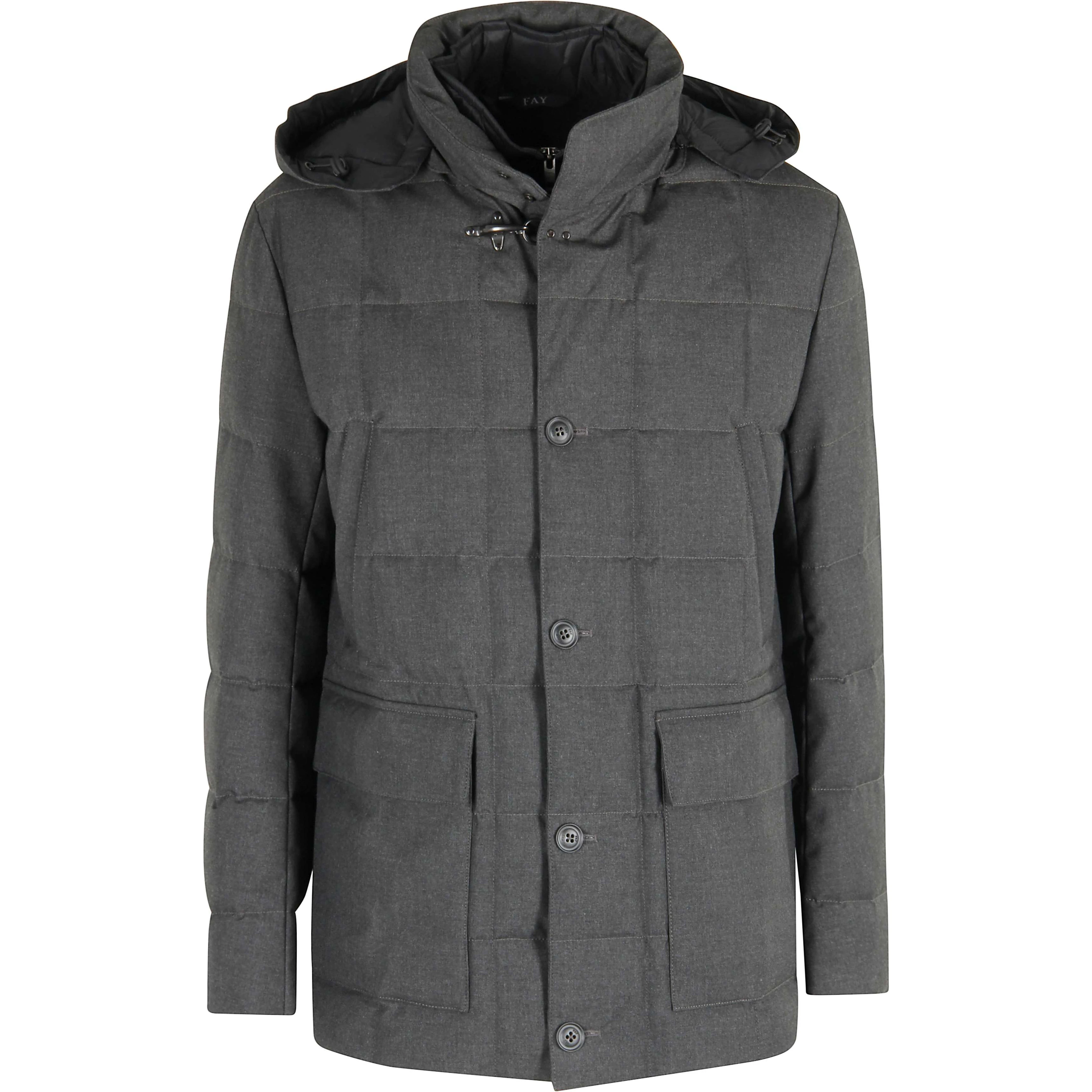 Hooded quilted jacket