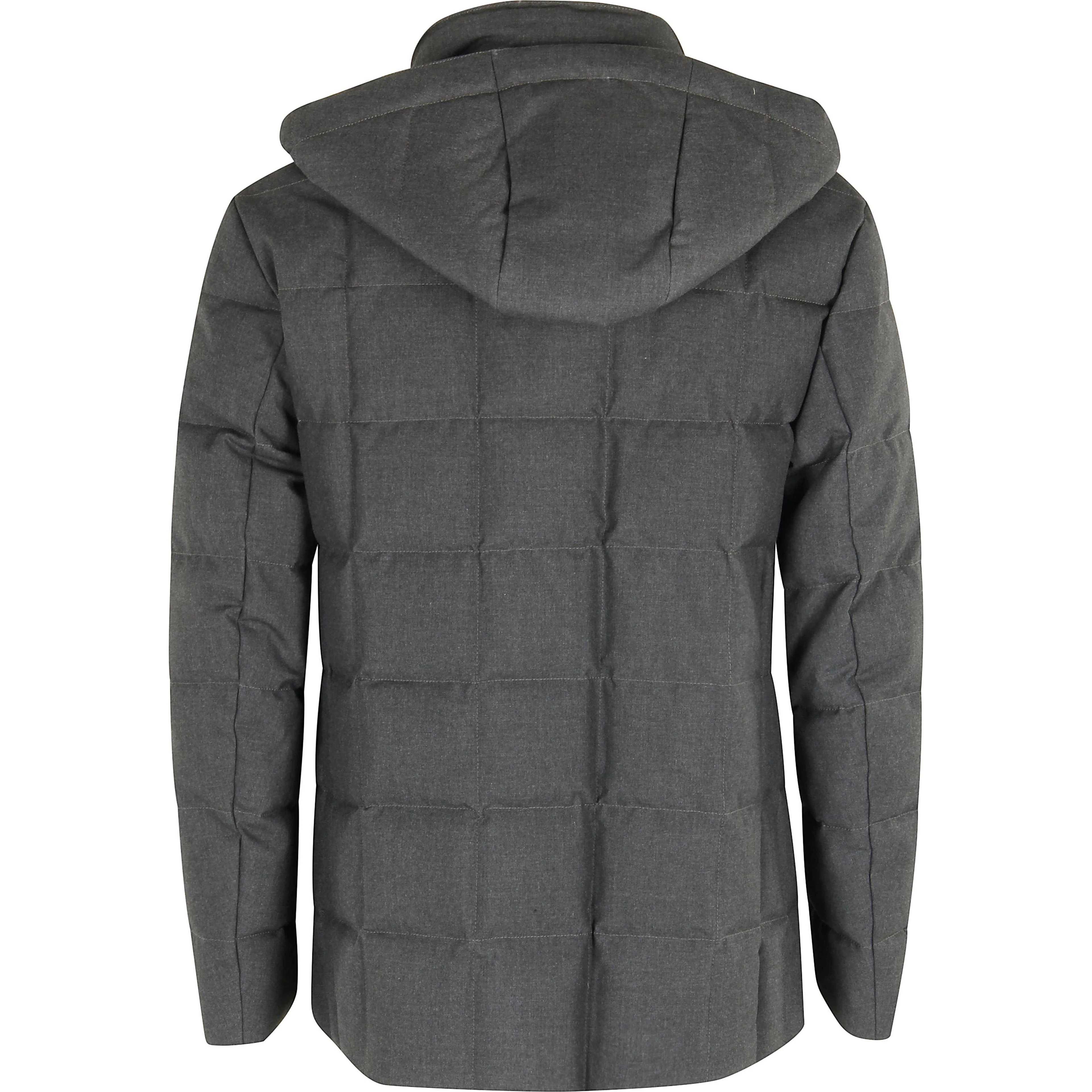 Hooded quilted jacket