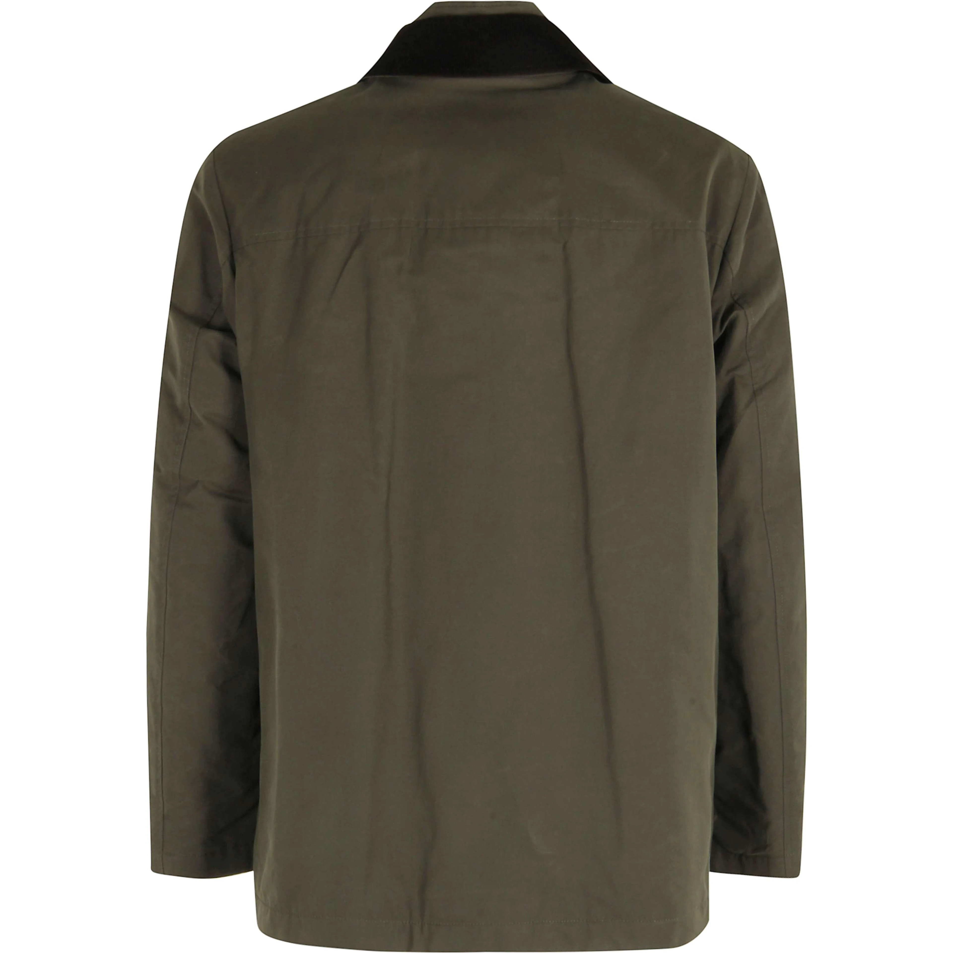 Corduroy-collar long-sleeve jacket