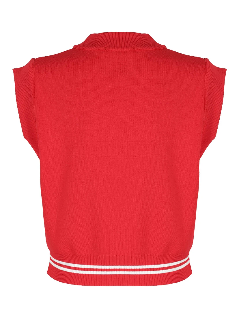 Sporty Vest In Red