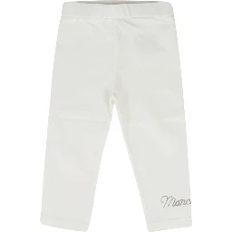 Logo-lettering jersey leggings