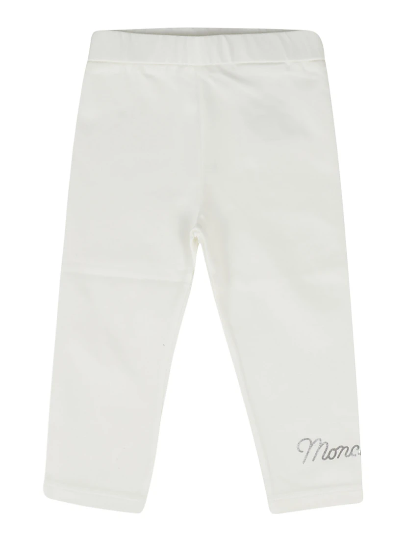 Logo-lettering jersey leggings