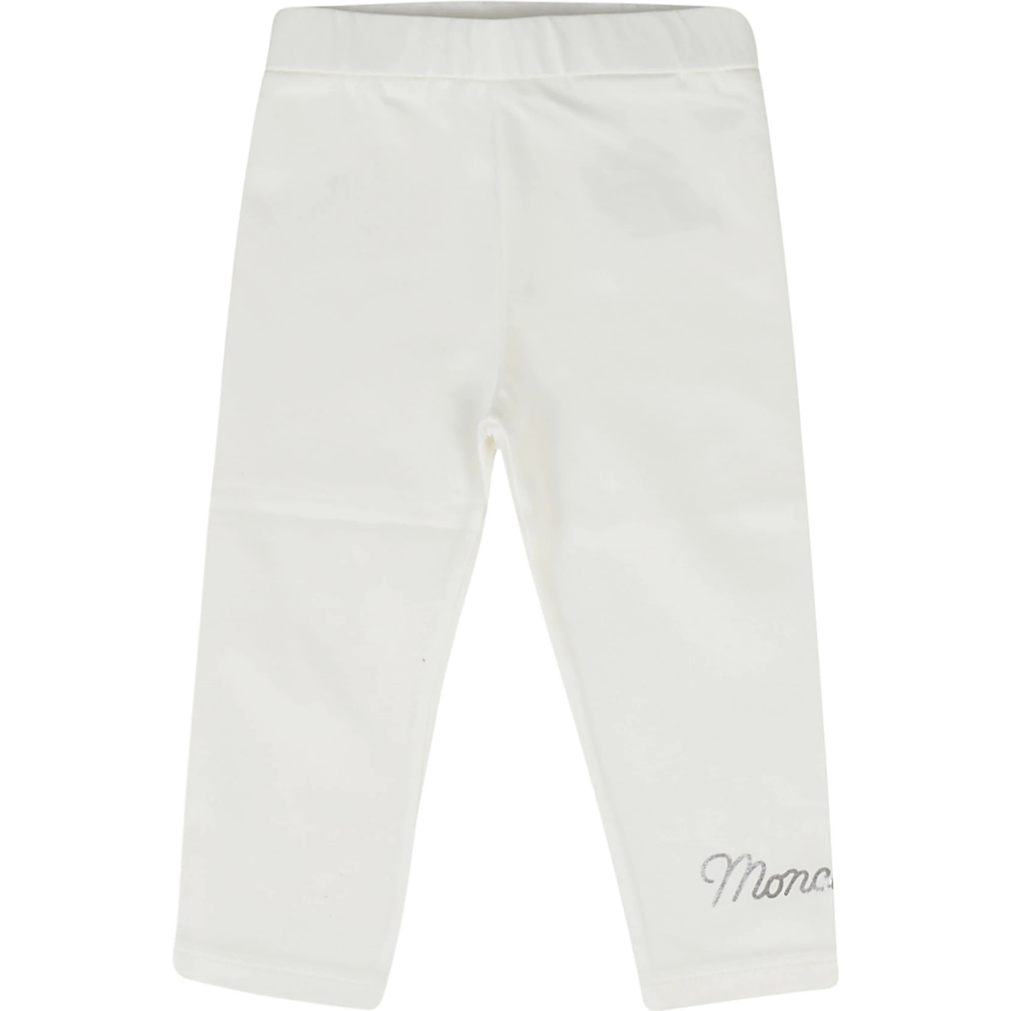 Logo-lettering jersey leggings