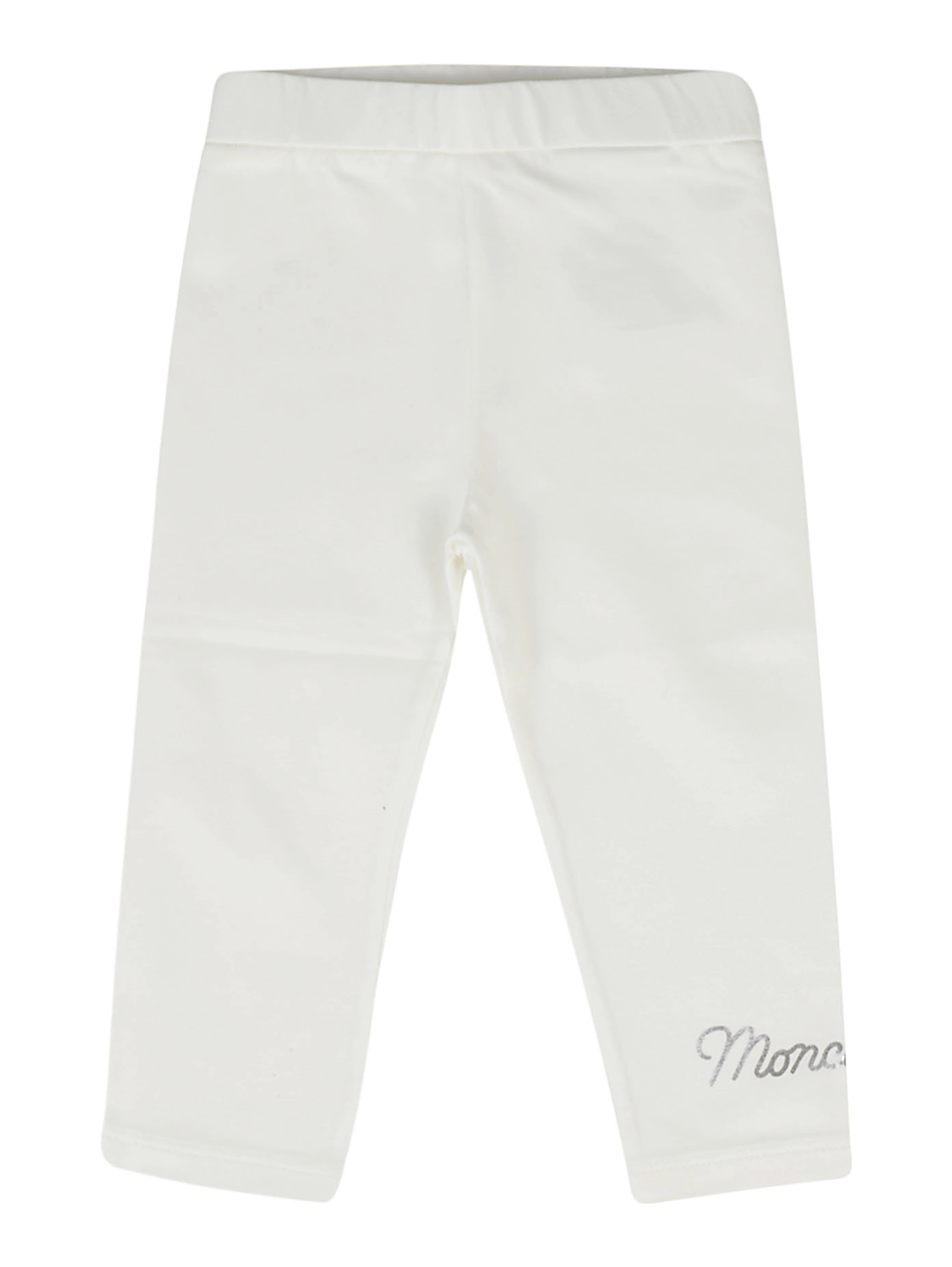 Logo-lettering jersey leggings
