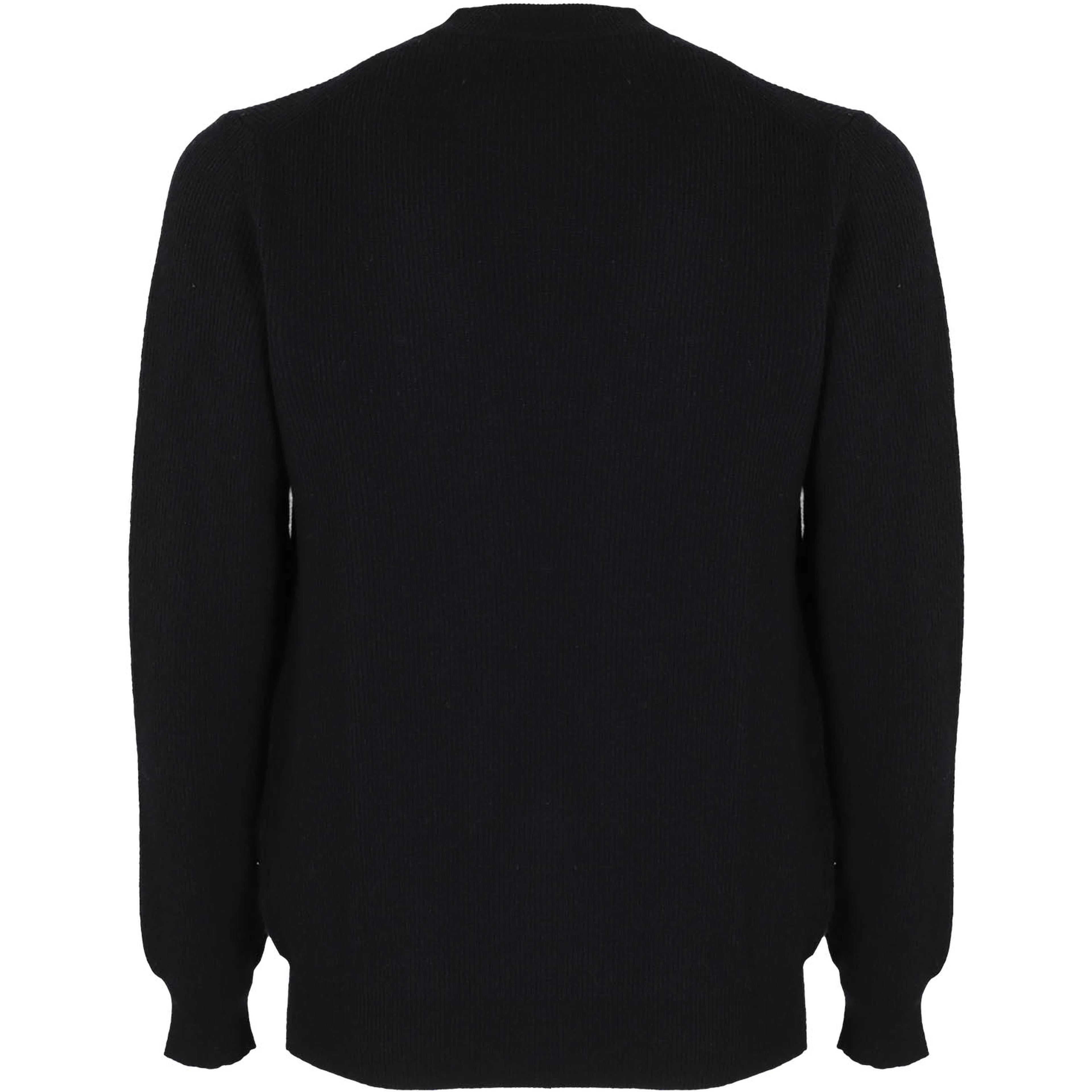 Fine-knit round neck jumper